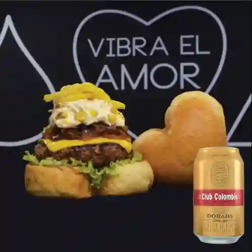 Combo Amarilla Burger Amar&Ya! + Club Cola Dorada Lata 330ml