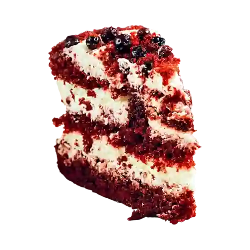 Torta red velvet porción