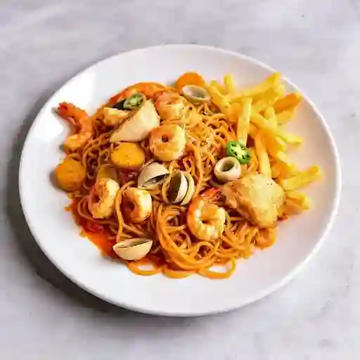 Espaguetis a la Marinera