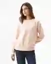 Buzo Graphic Femenino Rosa Tez Claro Talla L Chevignon