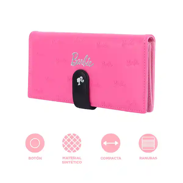 Cartera Para Mujer Grande Coleccion Barbie Rosa Intenso Miniso