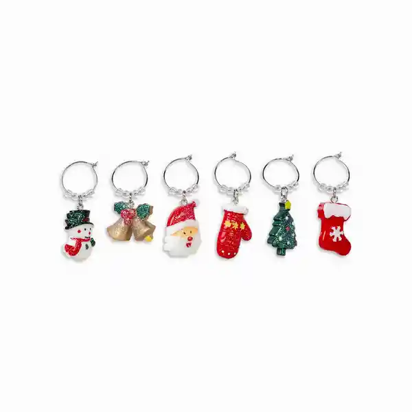 Set Identificador de Copas Christmas Ambiente Gourmet