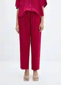 Pantalón Mogambo-w Fucsia Talla S Mujer Mango