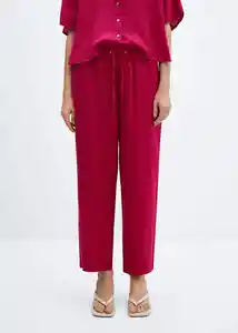 Pantalón Mogambo-w Fucsia Talla S Mujer Mango