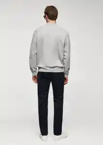 Buzo Sudadera Nola Gris Medio Vigoré Talla S Hombre Mango