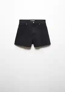 Short Zoe Tejano Negro Talla 34 Mujer Mango