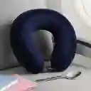 Almohada Viaje Espuma Viscoelástica Azul Marino Serie Miniso