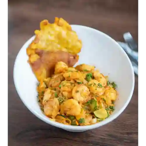 Arroz camarón para 4