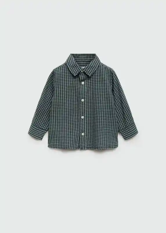 Camisa Polb Verde Talla 70 Niños Mango