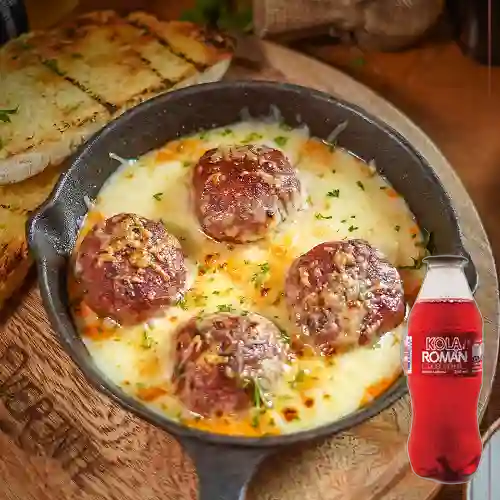 Combo Albóndigas Provenzales +Kola Román Orig 250ML