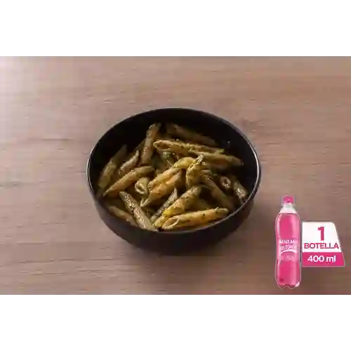 Combo Pasta con Pesto Verde + Postobón Manzana 400 ml