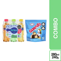 Combo Agua Brisa Saborizada 6 Und + Ramo Galleta Mermelada