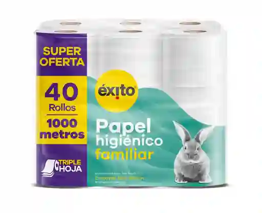 Papel Higiénico Trae Rollos-1000 Metros Éxito