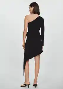 Vestido Gardenia Negro Talla L Mujer Mango