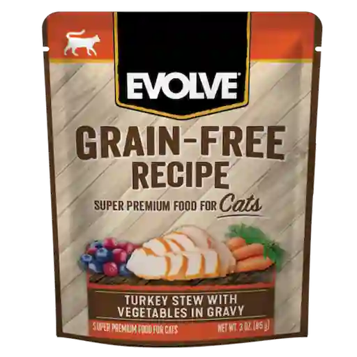 Evolve Alimento Para Gato Pavo y Vegetales 3 Oz