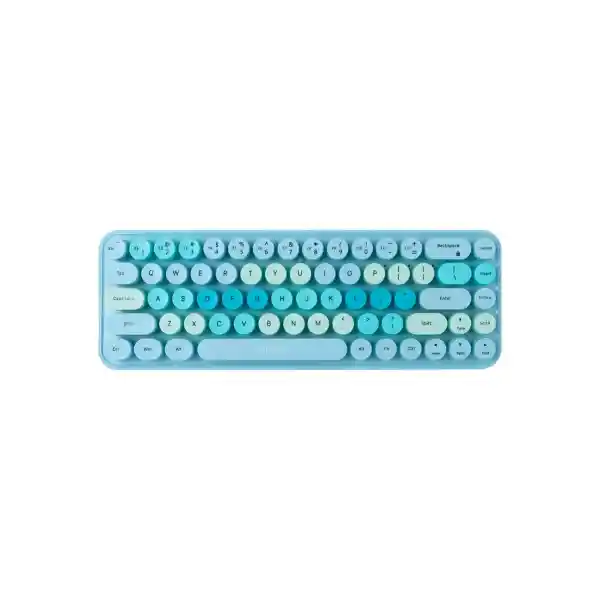 Teclado Inalambrico de Moda Modelo Verde Sk 676Ag Miniso