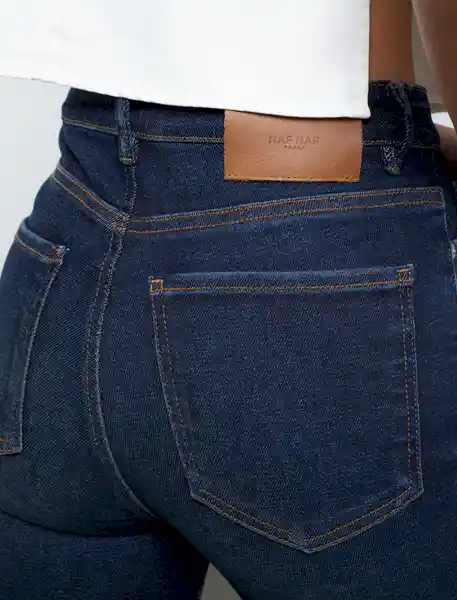 Jean Mujer Azul Índigo Medio Talla 6 491e021 Naf Naf