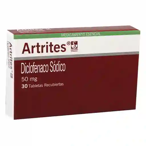 Artrites Tabletas Recubiertas