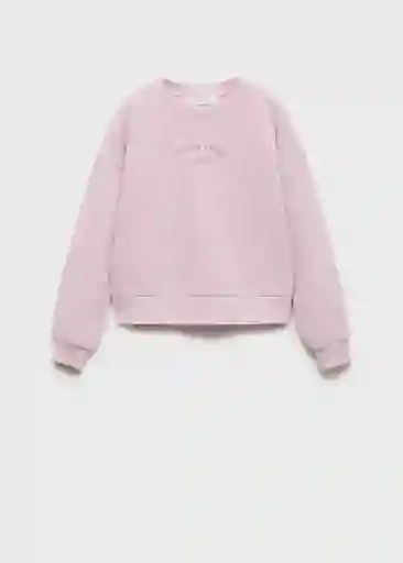 Sudadera Feeling Malva Talla 12 Niñas Mango