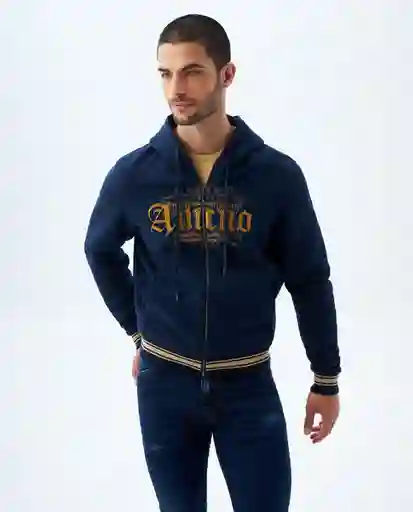 Buzo Hombre Azul Talla M 889f002 Americanino