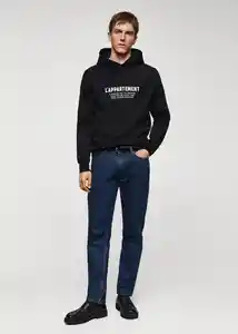Buzo Sudadera Appartme Negro Talla L Hombre Mango