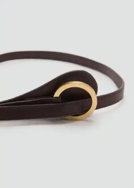 Cinturón Links Chocolate Talla M Mujer Mango