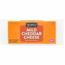 Members Selection Queso  en Barra Cheddar Suave