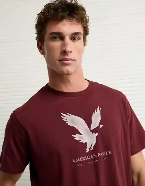 Camiseta Hombre Vinotinto Talla X-Small 4819902 American Eagle