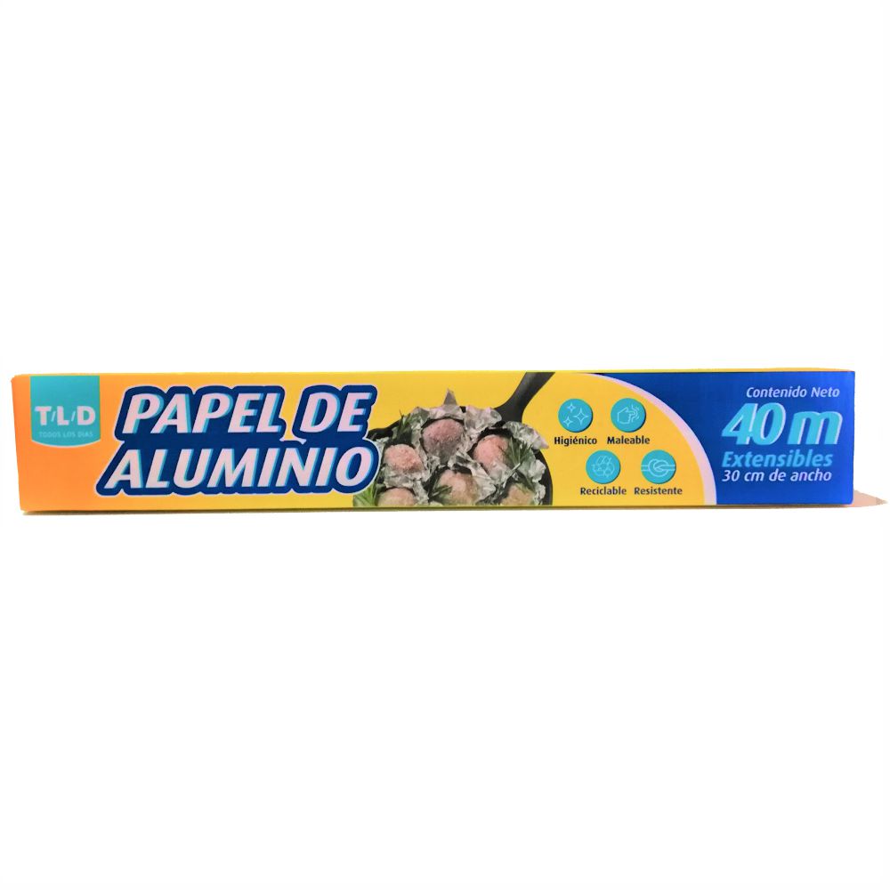 Papel Aluminio Todos Los Dias 40 m