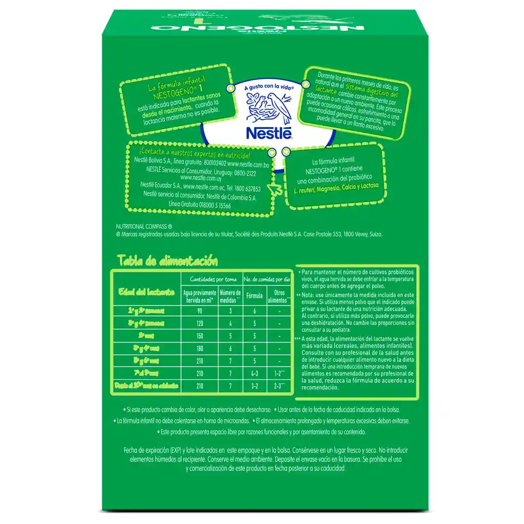 Fórmula infantil NESTOGENO Etapa 1 x 1400g
