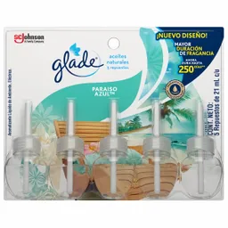 Glade Aromatizante Líquido de Ambiente Paraíso Azul