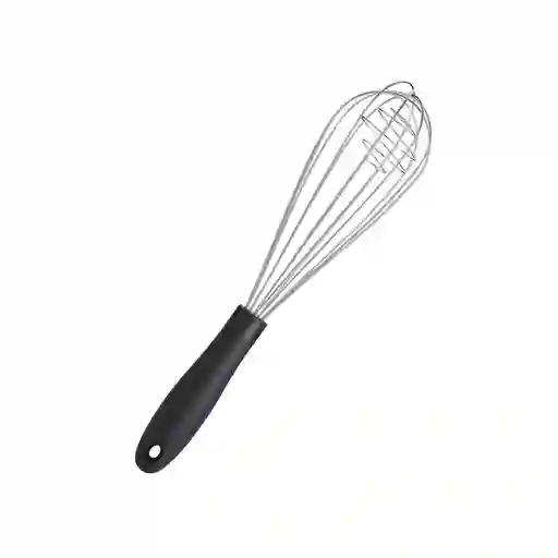 Cocina Criolla Batidor de Silicona Con Mango en Acero Inoxidable