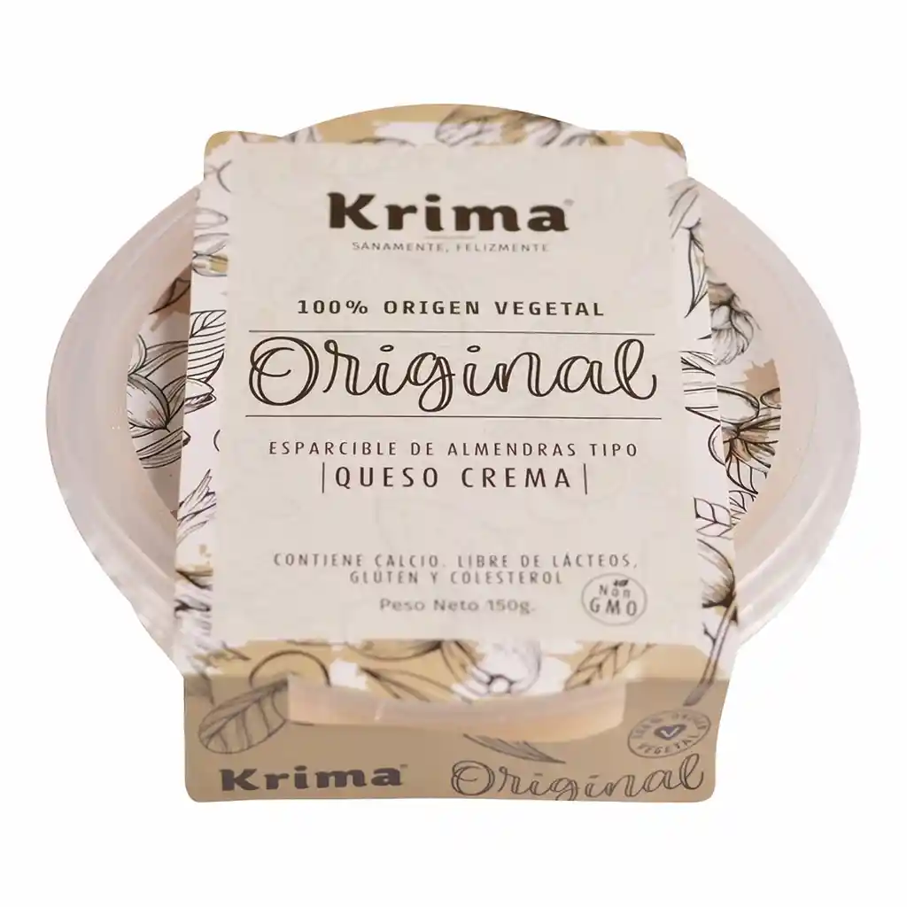 Krima Queso Crema De Almendras Sabor Jalapeño X 150 Gm
