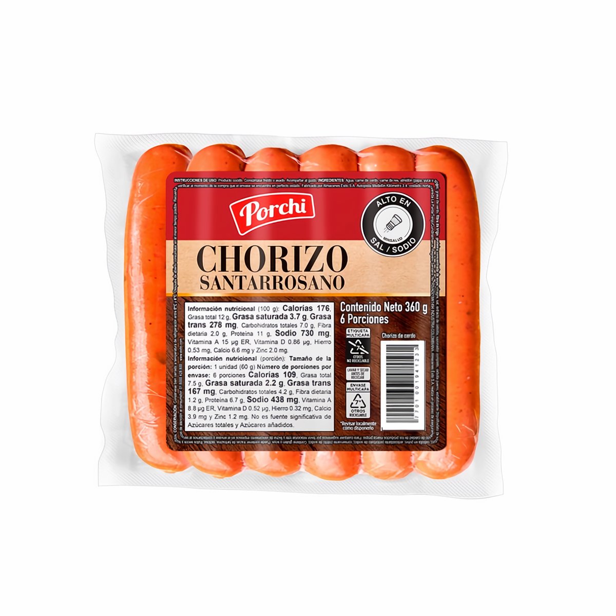 Porchi Chorizo Santarrosano 360 g