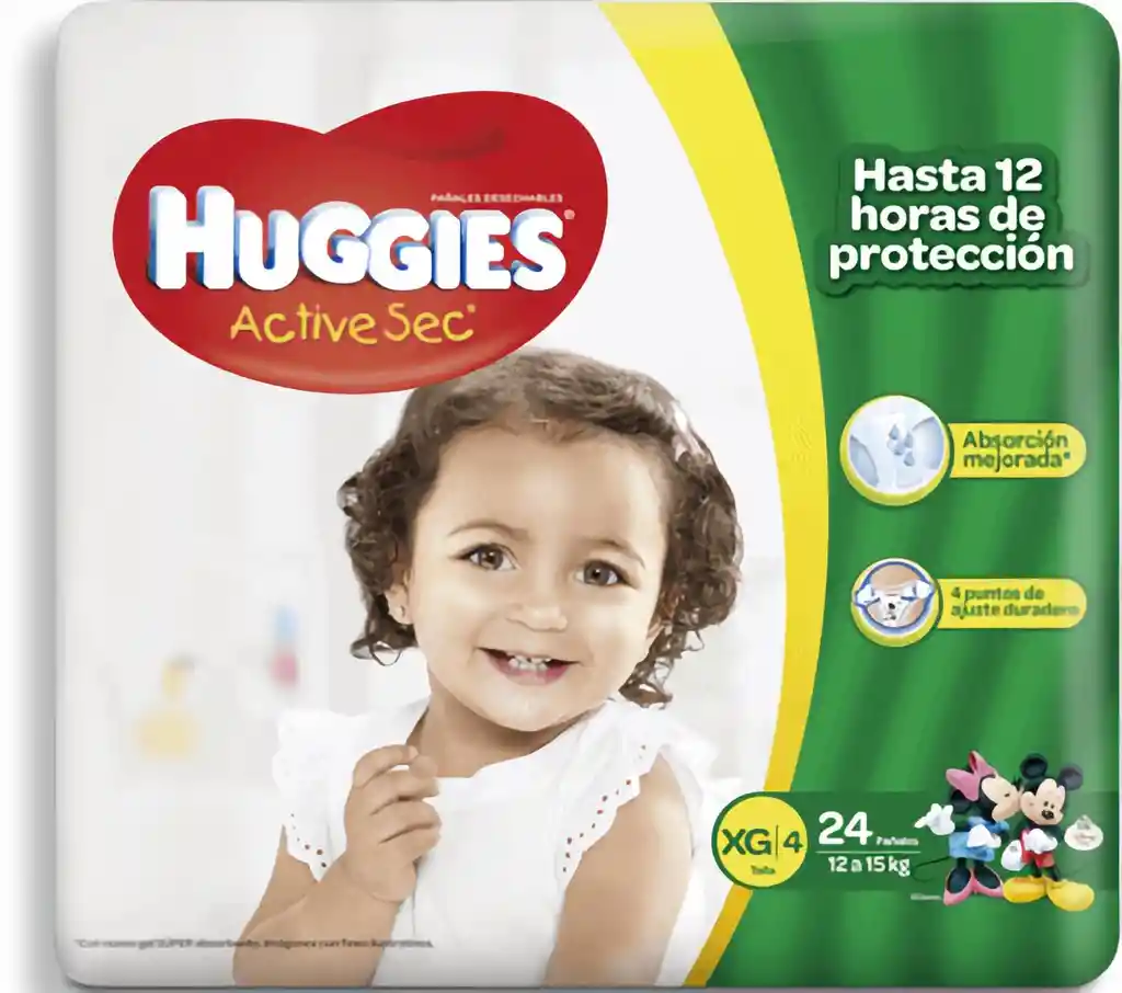Huggies Pañal Active Sec