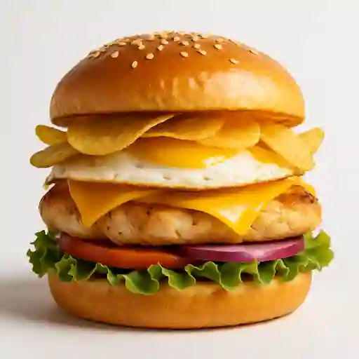 Hamburguesa Pollo Criolla