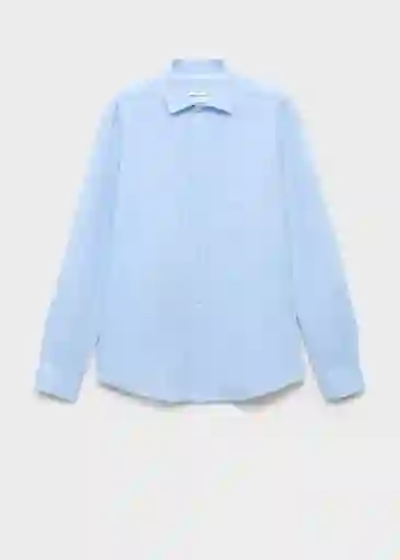Camisa Avispa Celeste Talla S Hombre Mango