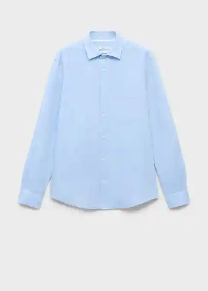 Camisa Avispa Celeste Talla S Hombre Mango