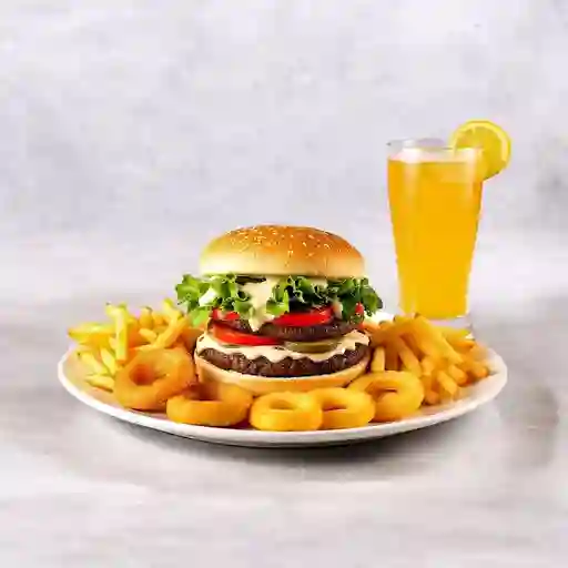 Combo hamburguesa champinon