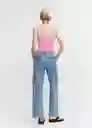 Top Gymnasti Rosa Pastel Talla M Mujer Mango