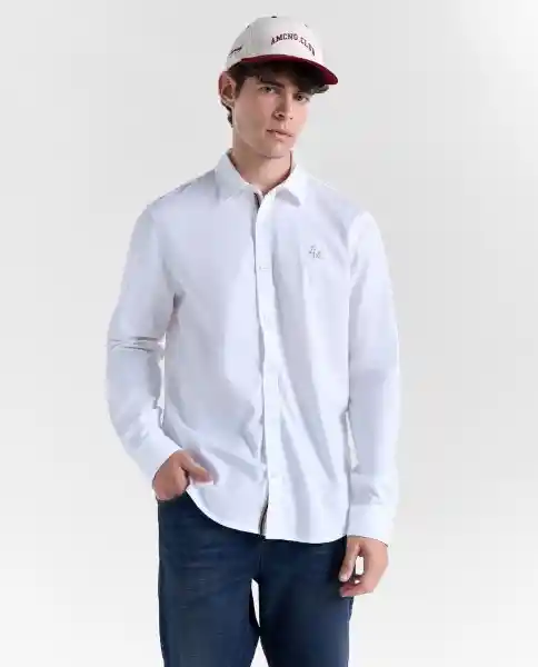Camisa Hombre Blanco Talla M 819G501_BLA110601 Americanino
