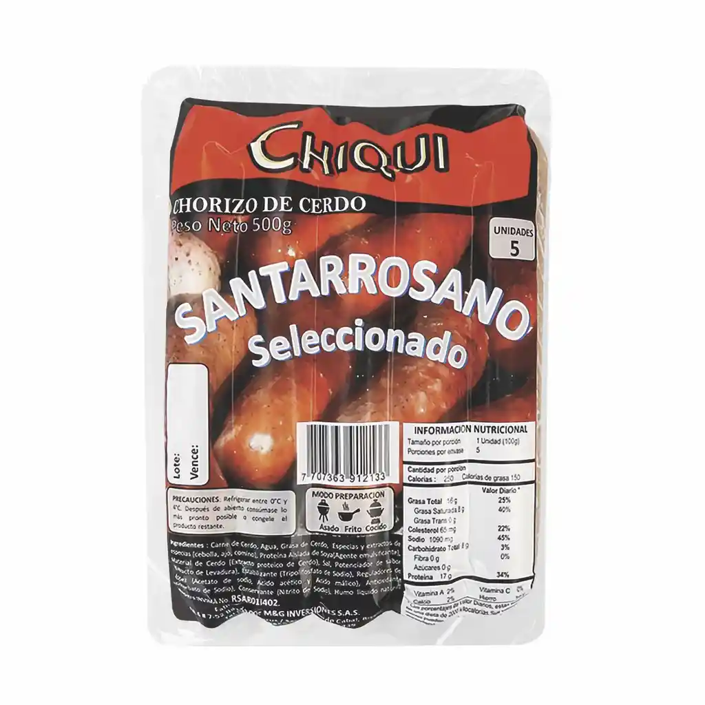 Santarrosano Chiqui Chorizo Seleccionado