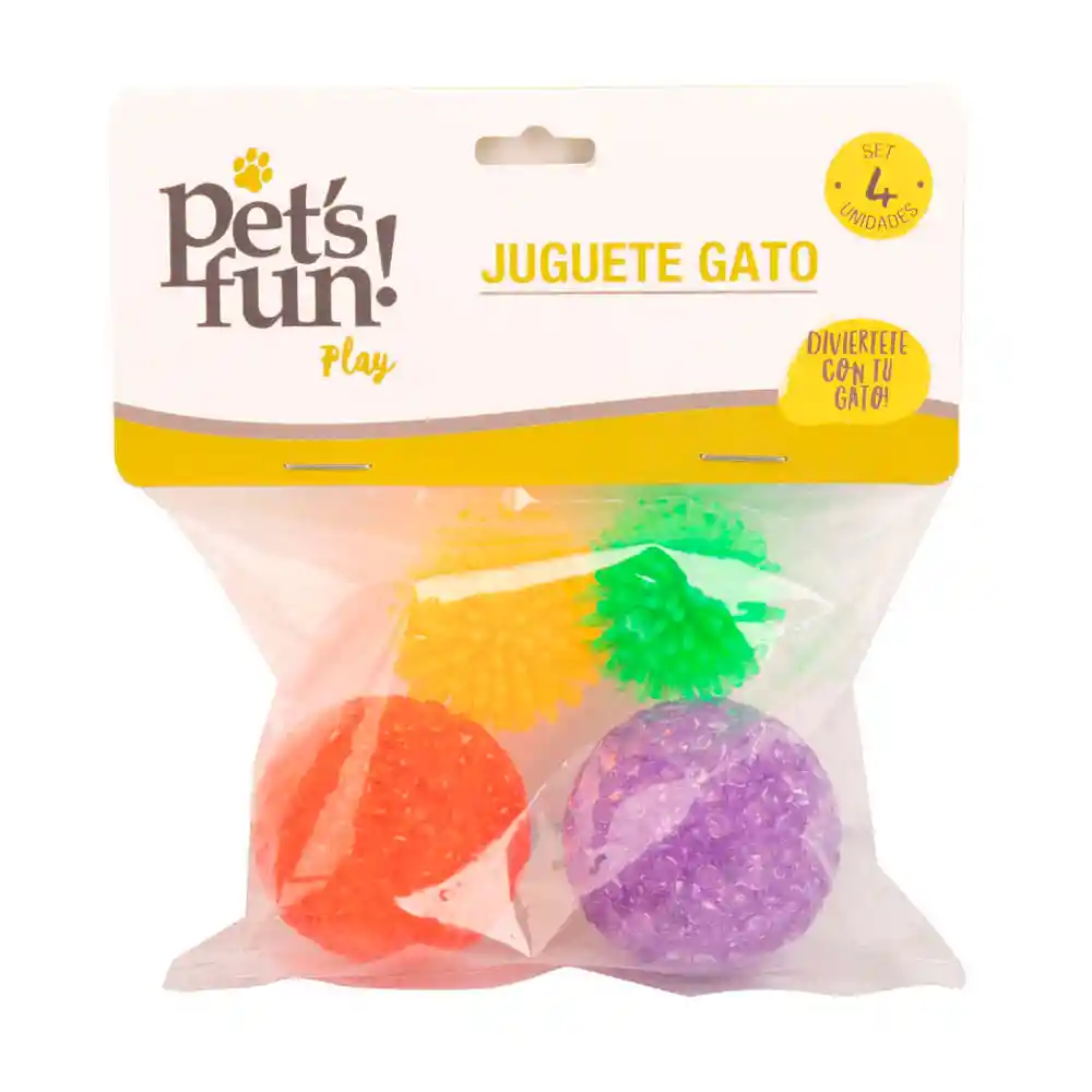 Juguete Gato Pack Pelotitas Surtido