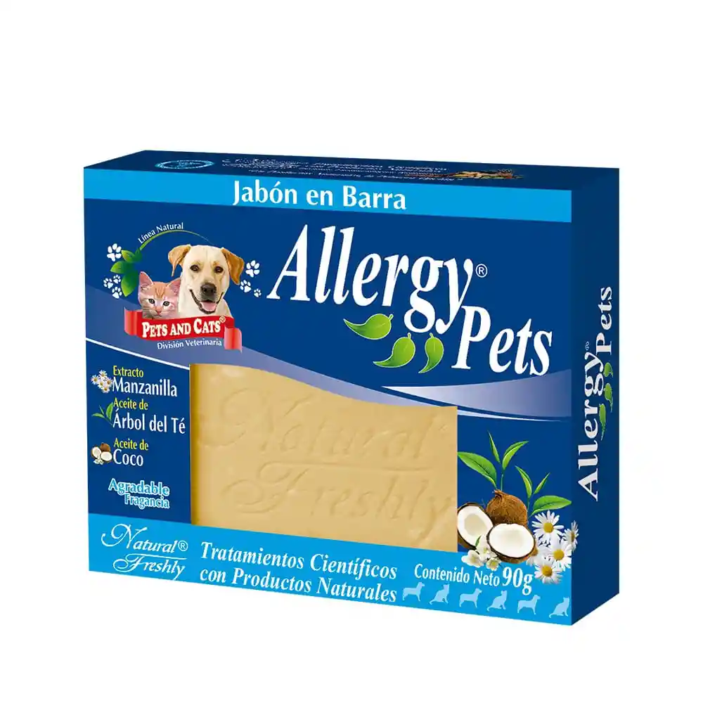 Jabon Barra Allergy Pets