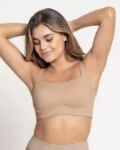 Leonisa Brasier Brastop Básico Café Claro Talla L