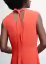 Vestido Letizia Coral Talla 18 Mujer Mango