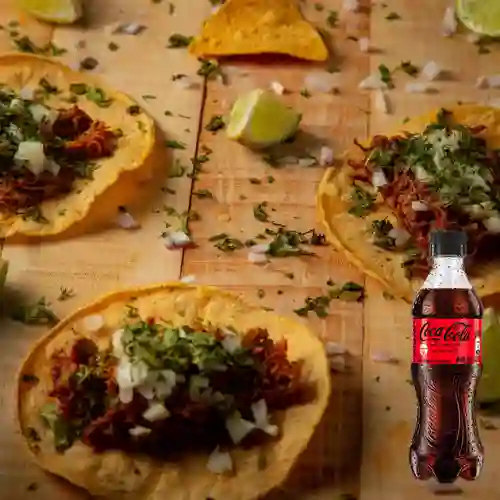 Combo Tacos X6 Tradicionales +Cocacola S/az 400ml