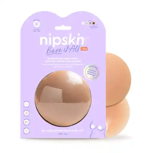 Nipskin Cubre Pezones Plus Silicona Tono Cappuccino 10 cm