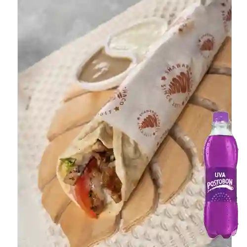 Combo Shawarma Mixto. + Uva 400 ml