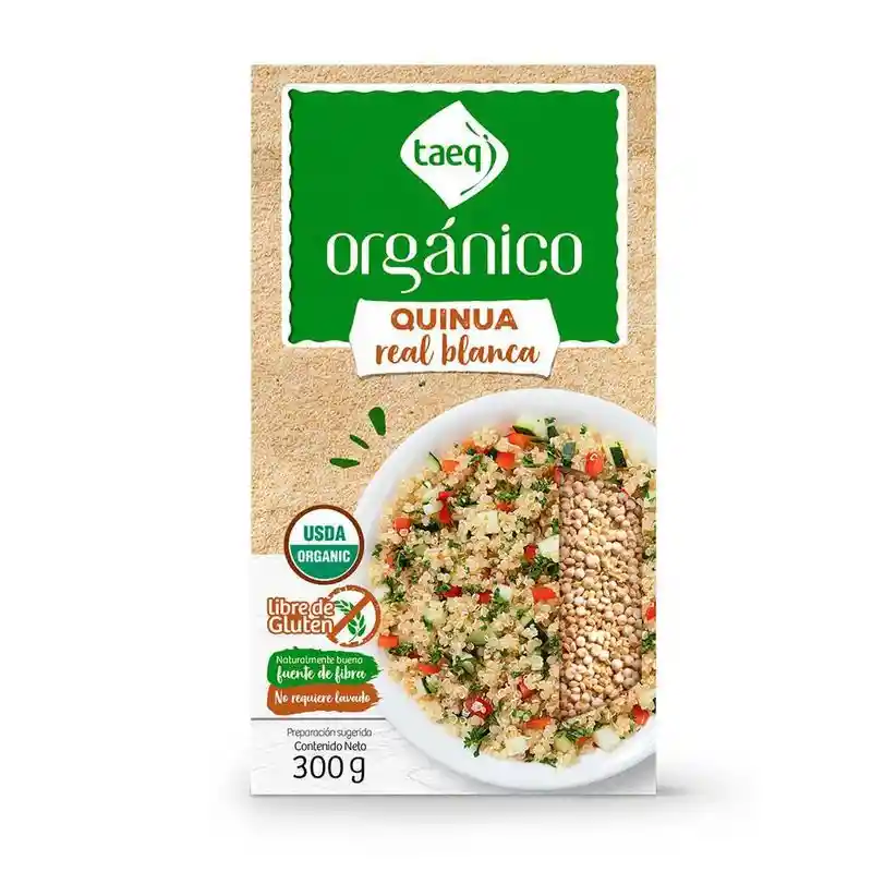 Taeq Quinoa en Grano Orgánica Real Blanco